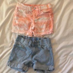 2 pairs of size 7 denim shorts
